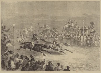 Der Turf in Indien, das Rennen